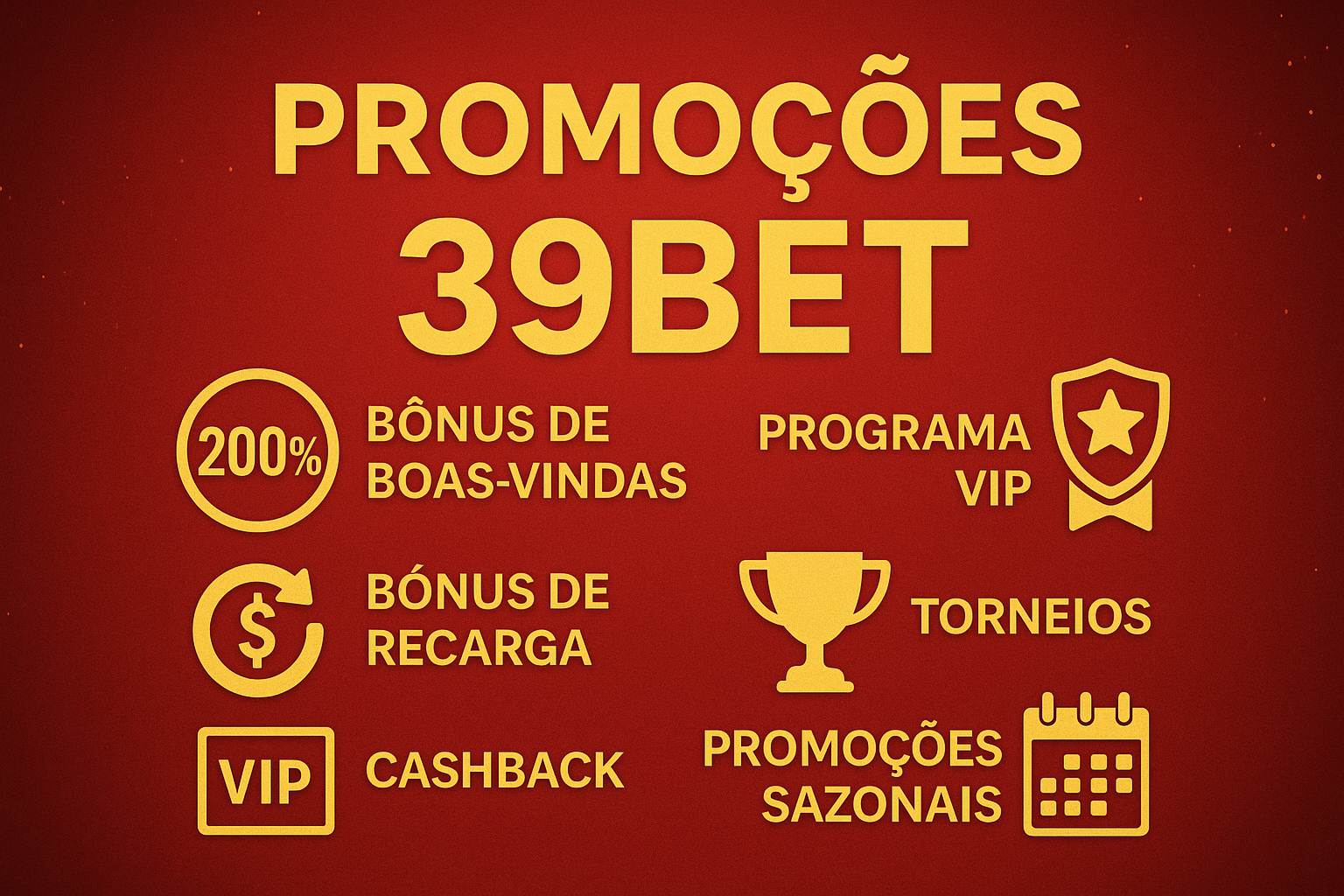O bônus promocional 39BET é uma ótima maneira de começar sua aventura