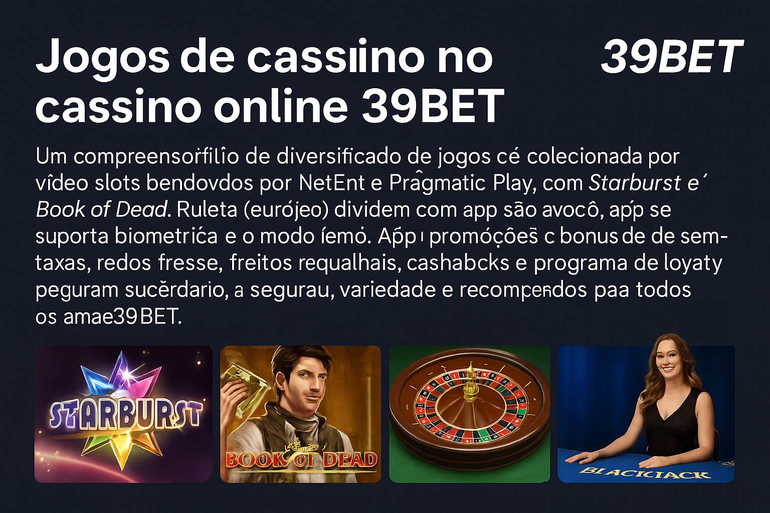 Jogos de cassino online 39BET 
